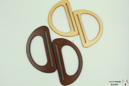 يد شنطة خشب على شكل حرف D، بطول 14.7-17.5 سم